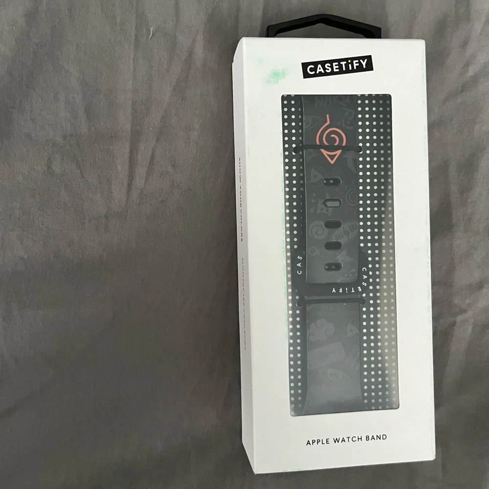 Casetify Naruto Black and Orange Apple Watch Band NIB NWT